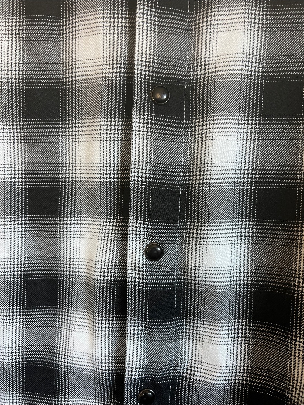 DIXXON Black and White Plaid Flannel Shirt - Picture 7 of 9